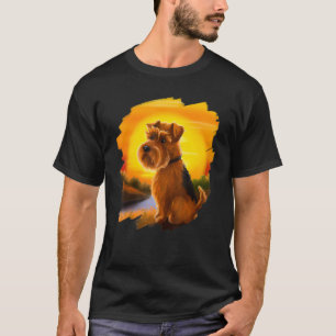 Camiseta Norfolk Terrier Scottish Dog Sunset Vintage Retro