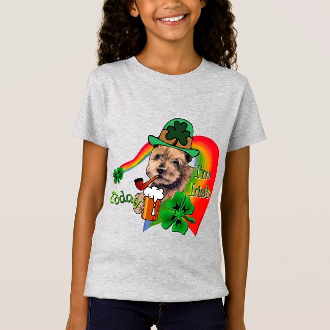 Camiseta Norfolk Terrier St Patricks (Frente)