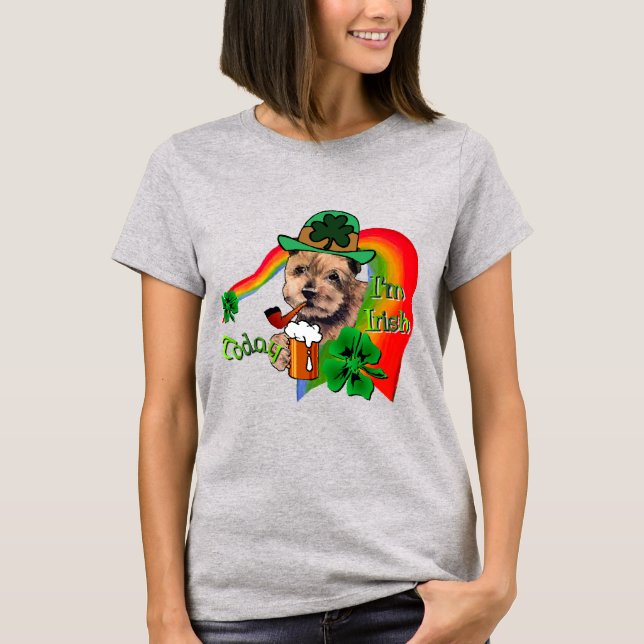 Camiseta Norfolk Terrier St Patricks (Frente)