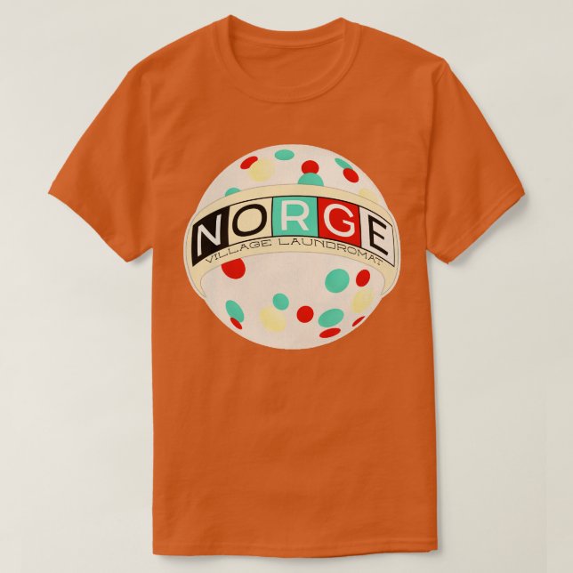 Camiseta Norge Balls Norge Village Lavadora Seca Ret (Frente do Design)