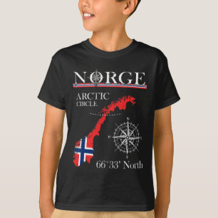 Camiseta Norge Círculo Polar Ártico - Norte Polar Noruega N