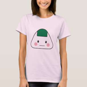 Camiseta Nori japonês da alga da bola de arroz do omusubi
