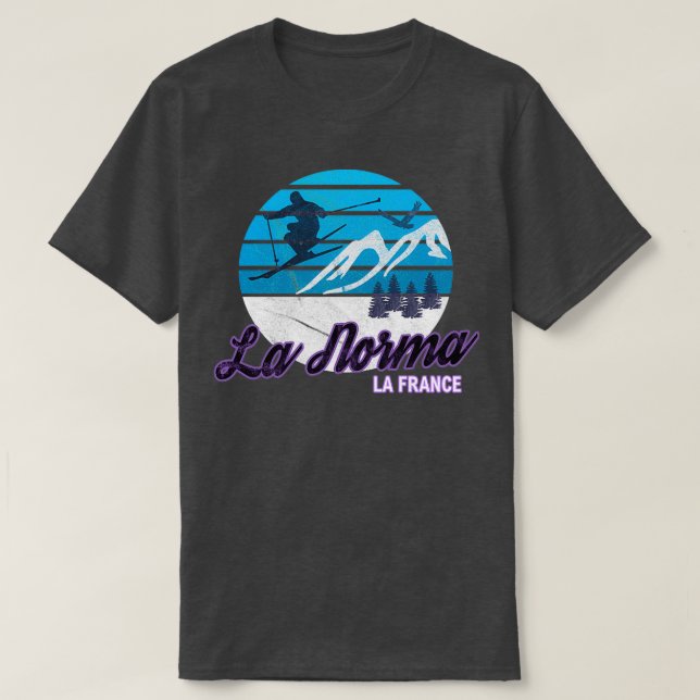 Camiseta Norma Maurienne Valley França Alpes franceses Ski  (Frente do Design)