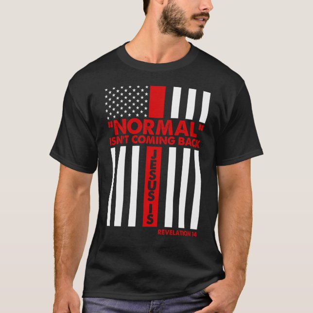 Camiseta Normal não está retornando o presente de Jesus Rev (Frente)
