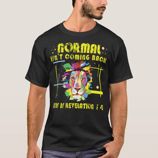 Camiseta Normal não está voltando de volta ao leão cristão (Frente)