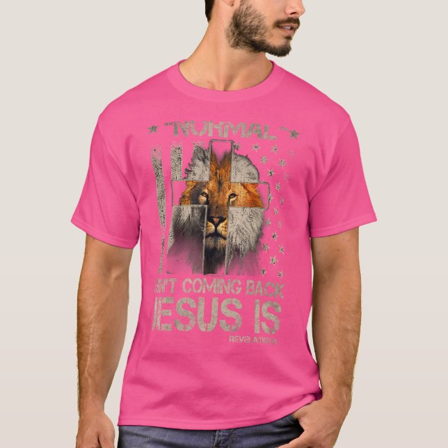 Camiseta Normal não está voltando Jesus é crucista-cristão (Frente)
