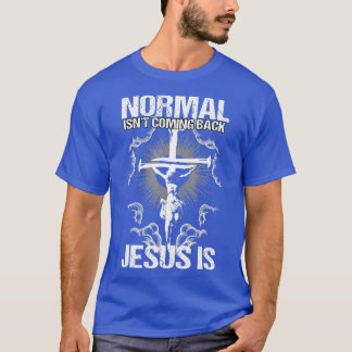 Camiseta Normal Não Está Voltando Jesus É Que Eu Bíblia Ver
