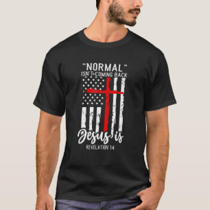Camiseta Normal não está voltando Jesus é Revelação 14