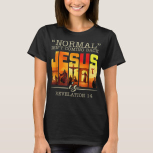Camiseta Normal Não Está Voltando Jesus É Vintage Cross T