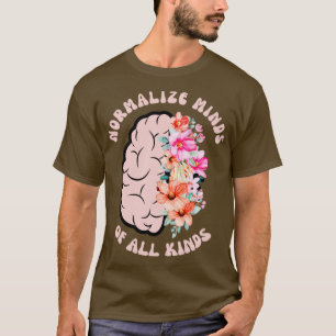 Camiseta Normalizar a mente de todos os tipos de estilo Boh