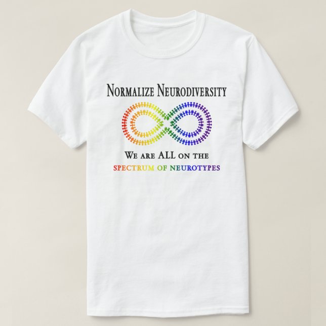 Camiseta Normalizar a Neurodiversidade (Frente do Design)