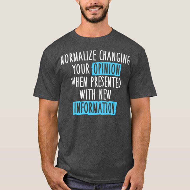 Camiseta Normalizar Alteração de Opinião Debate Clube Data  (Frente)