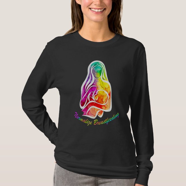 Camiseta Normalizar Amamentação Conscientização Nacional da (Frente)