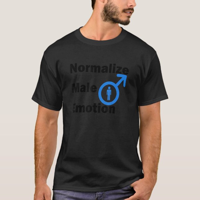 Camiseta Normalizar Emoção 1 Masculino (Frente)