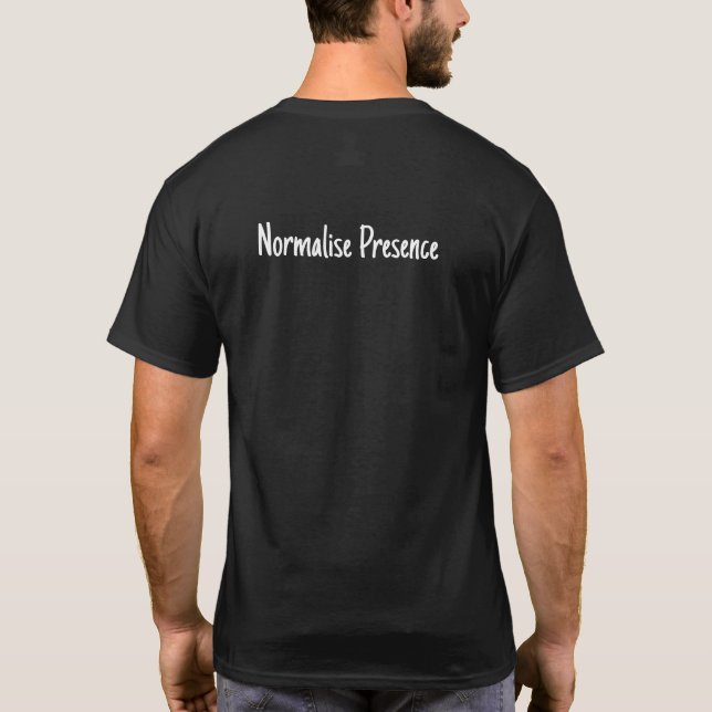 Camiseta Normalizar Presença (Verso)