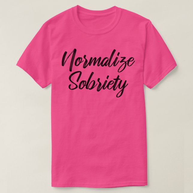 Camiseta Normalizar Sobriedade III (Frente do Design)