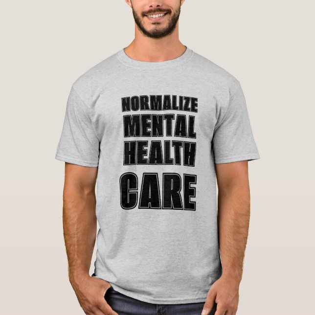 Camiseta Normalize as lutas pela saúde mental. (Frente)