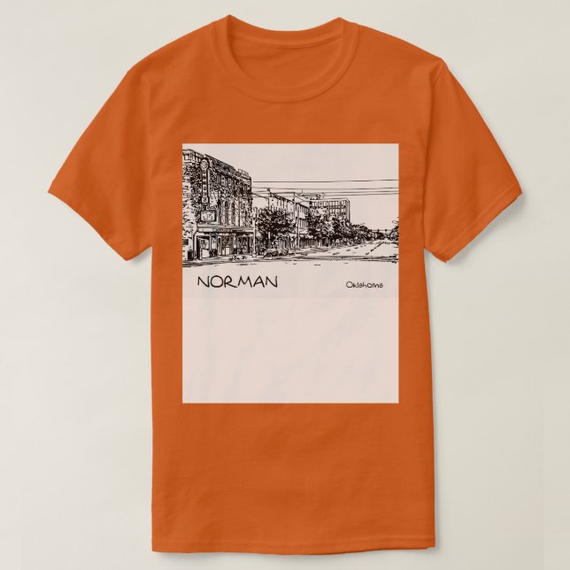 Camiseta Norman Oklahoma (Frente do Design)