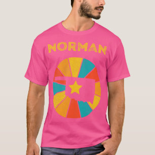 Camiseta Norman Oklahoma Vintage angustiou Souvenir 1