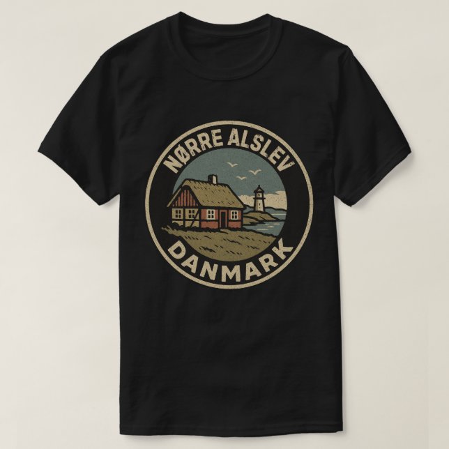 Camiseta Nørre Alslev, Dinamarca Dinamarca  (Frente do Design)