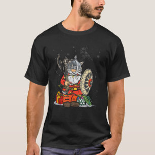 Camiseta Norse Mythology Gnome Beard Viking Armas Christm