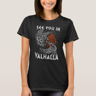 Camiseta Norse Mythology Odin's Raven te vê em Valhalla V