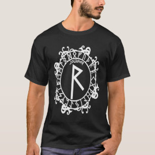 Camiseta Norse Rune Journey RAIDHO Viking Símbolo Celti