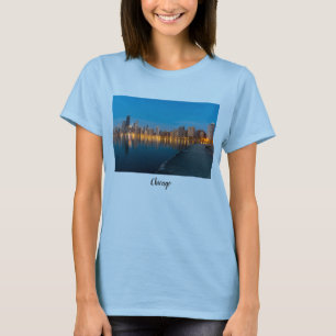 Camiseta Norte Chicago Cityscape T-Shirt