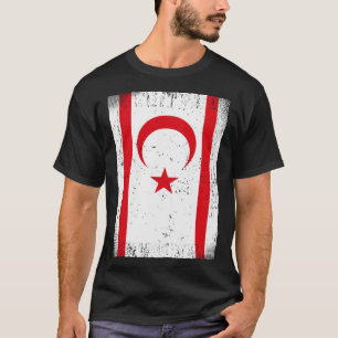 Camiseta Norte de pavilhão cipriota norte Chipre