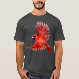 Camiseta Norte de Voo Cinto Pássaro Vermelho-Cardinho