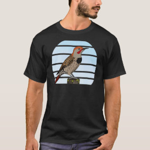 Camiseta Norte Flicker Bird Birdwatcher Animal Bife