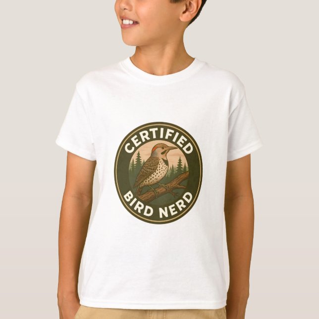 Camiseta Norte Flicker Vintage Forest Crachá (Frente)
