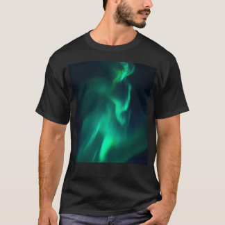 Camiseta Norte Luzes Aurora Borealis Night Sky Green Al