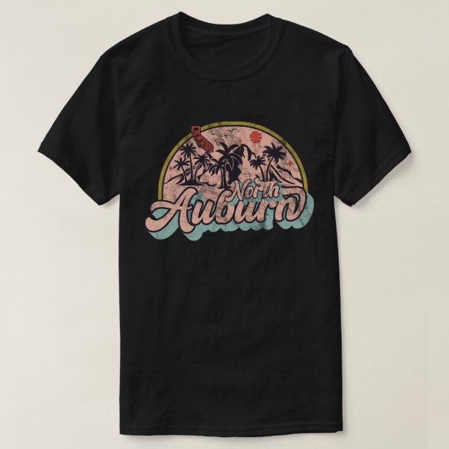 Camiseta North Auburn, Califórnia (Frente do Design)