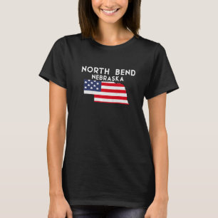 Camiseta North Bend Nebraska State America Viagem Nebra