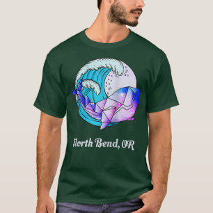 Camiseta North Bend OU Japonês Paint Geométrico Orca Killer