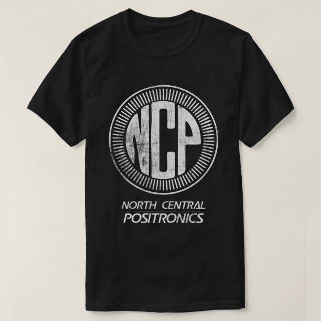Camiseta North Central Positronics (Logotipo Branco) Essent (Frente do Design)