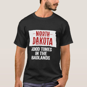 Camiseta North Dakota Badlands State Retro USA geografia