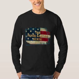 Camiseta North Dakota Nd Us Flag Motto