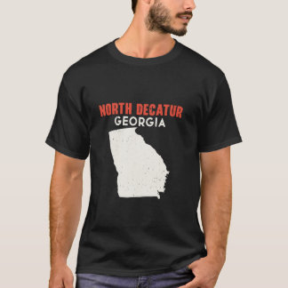 Camiseta North Decatur Georgia State America Viagem Geo