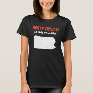 Camiseta North Fayette Pennsylvania EUA State America Trave