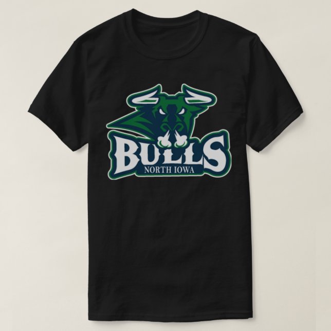 Camiseta North Iowa Bulls Sticker (Frente do Design)