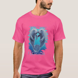 Camiseta North Key Largo Florida Vacation Cute Manatees Sea