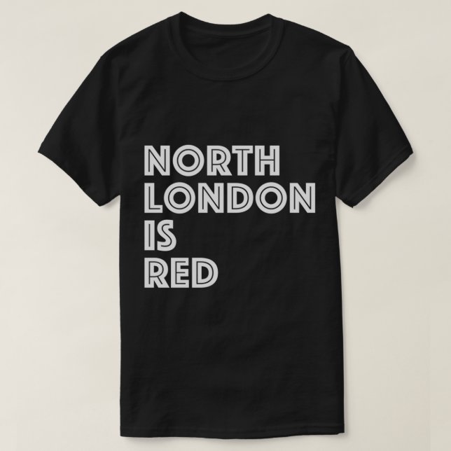 Camiseta North London é Red (Frente do Design)