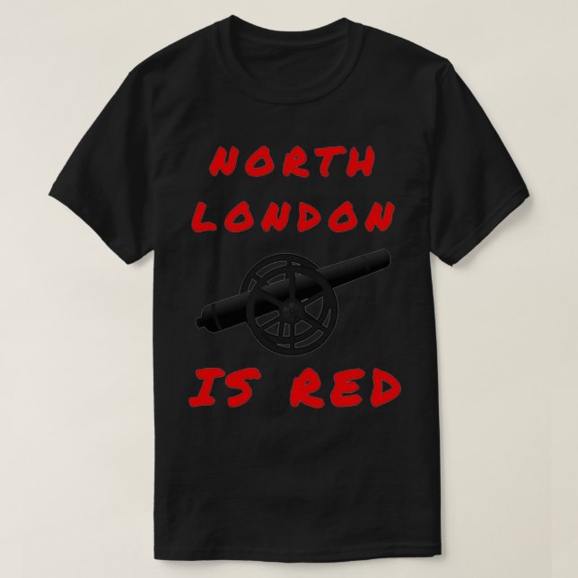 Camiseta North London é Red (Frente do Design)