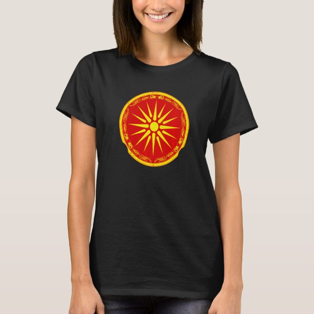 Camiseta North Macedonian flag (Frente)