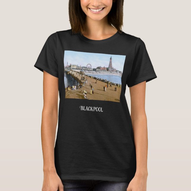 Camiseta North Pier em Blackpool, Inglaterra (c. 1900) (Frente)