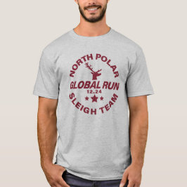 Camiseta North Polar Sleigh Team Global Run 12.24