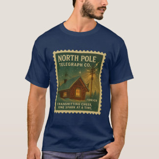 Camiseta  North Pole Telegraph Co.