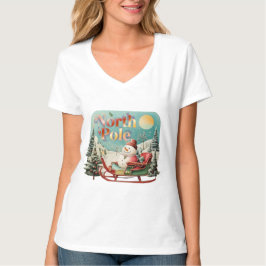 Camiseta North Pole: Where Magic Never Melts
